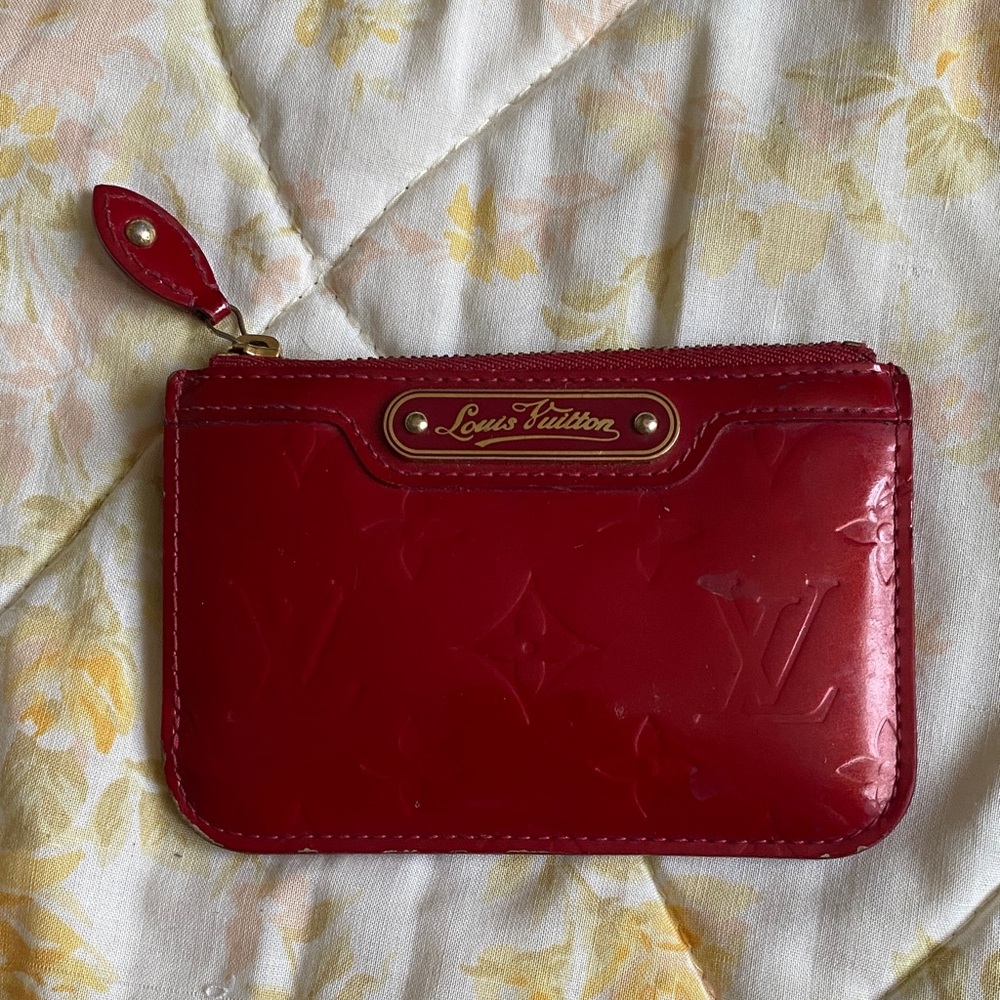 Louis Vuitton Vernis Pochette clean Key Pouch Coin Purse Key Holder